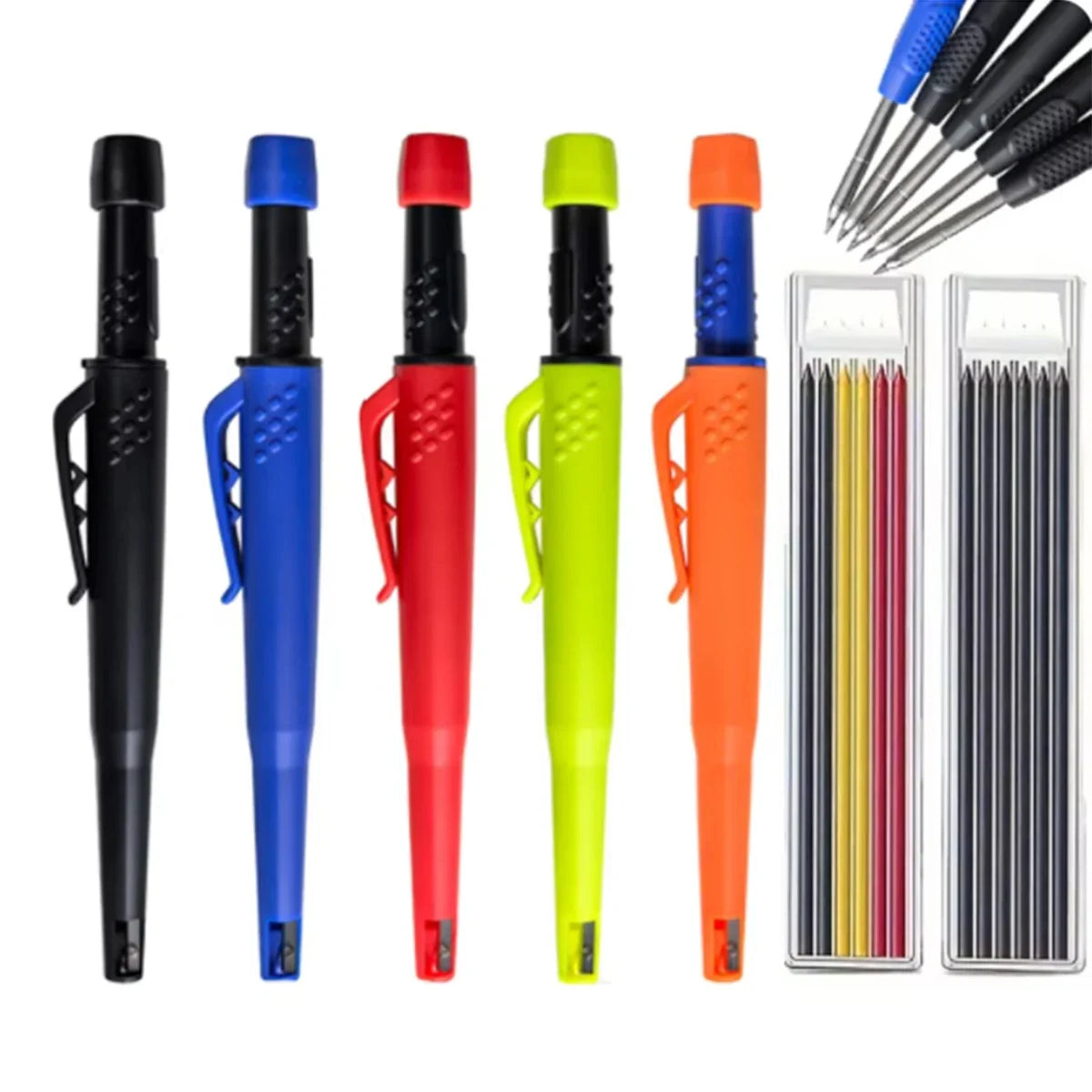 Carpenter Mechanical Pencil with Refills & Built-In Sharpener Mechanical Pencil Qme