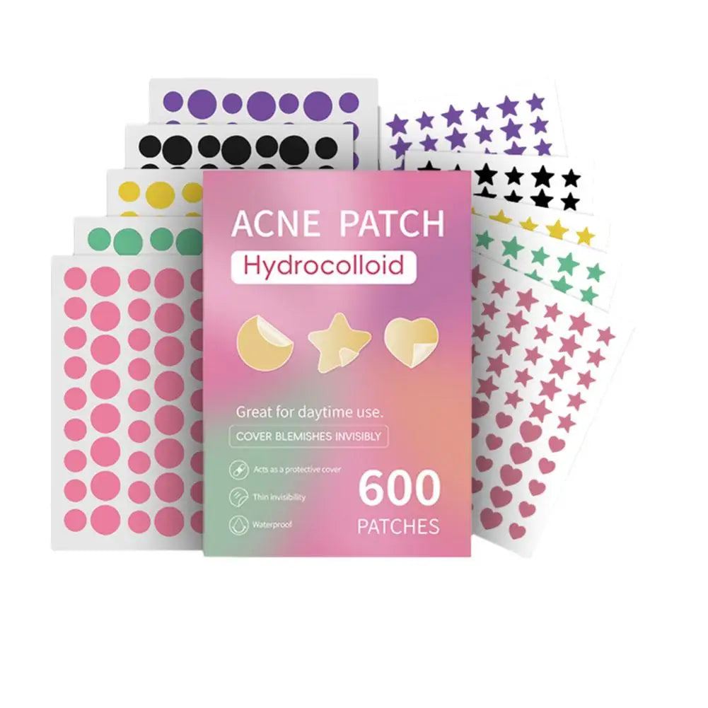 360 Star Pimple Patches – Colorful Face Spot Concealer Stickers Pimple Patch Stickers Qme D 600PCS CN