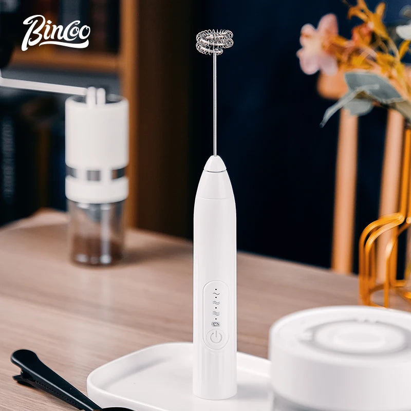 Bincoo 3-Speed Handheld Electric Foam Maker & Coffee Whisk Milk Frother Qst