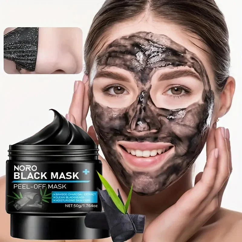 Bamboo Charcoal Peel-Off Facial Mask – Cleanse & Moisturize Peel-Off Face Mask Qme