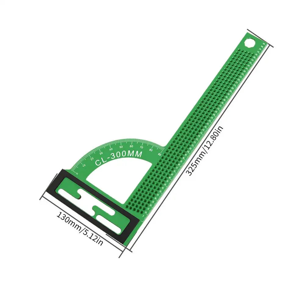 Aluminum Alloy Right Angle Metric Ruler – Woodworking Square Woodworking Square Qme China Mainland Red