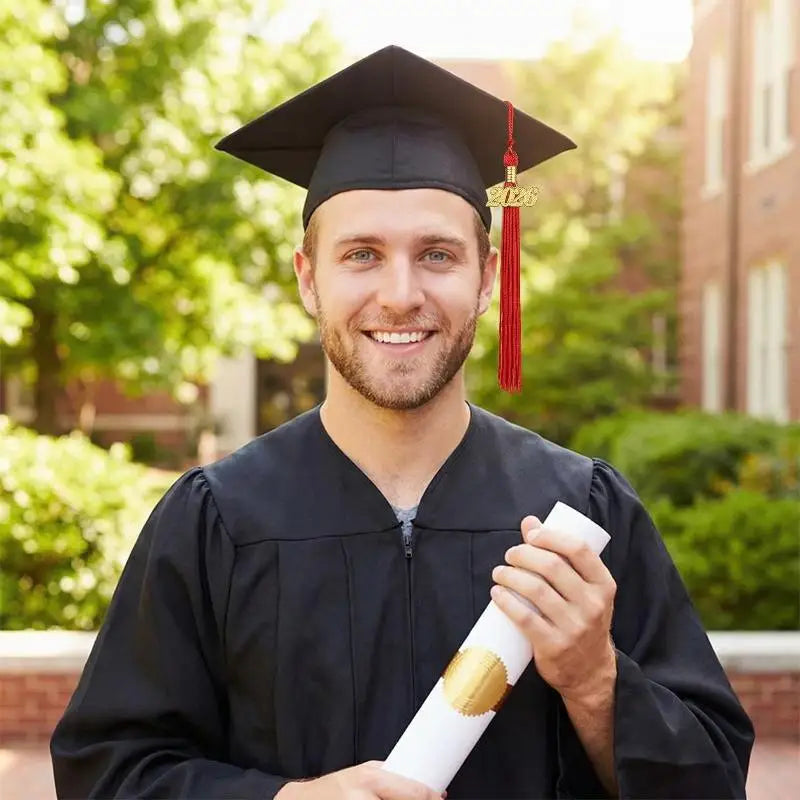2026 Graduation Cap with Tassel – Unisex Bachelor Degree Hat Graduation Cap Qme