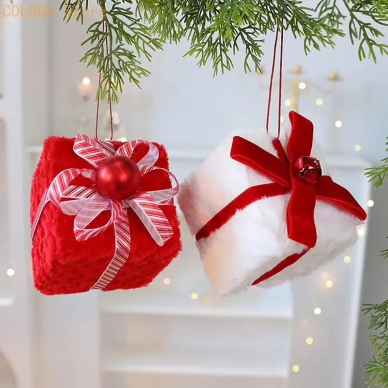 Soft Velvety Christmas Tree Hanging Ornaments | 3 Colors Christmas Tree Ornament Qme