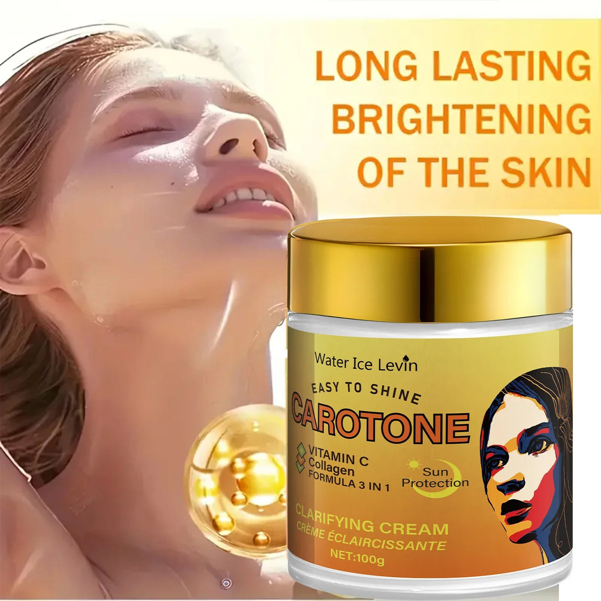 Vitamin C Collagen Sun Protection Clarifying Cream 100g Clarifying Face Cream Qme