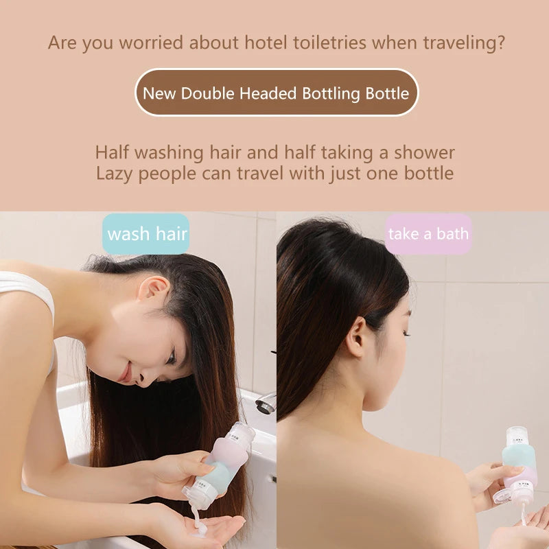 Refillable Silicone Travel Squeeze Bottles for Toiletries Travel Toiletry Bottles Qst