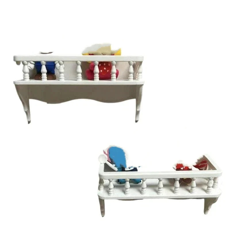 1:12 Dollhouse Wall Mounted Storage Rack Miniature Decor Dollhouse Accessory Qme
