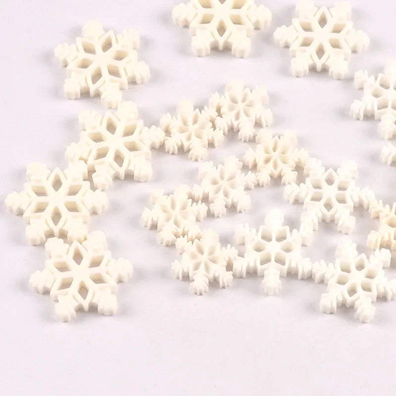 Christmas Snowflake Resin Flatback Embellishments – DIY Craft Lot Craft Embellishments Qme