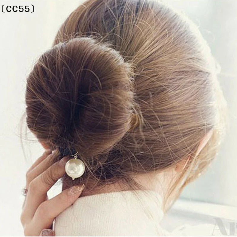 Foam Donut Bun Maker Hair Styling Twist Ring Tool – Black Hair Bun Maker Qst