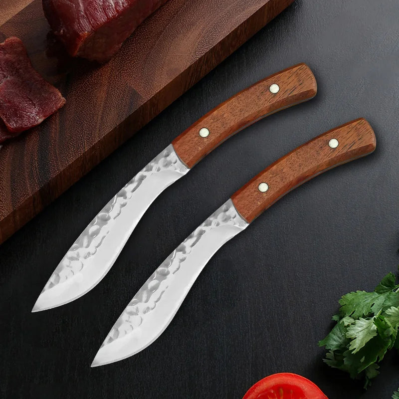 Hand Forged Stainless Steel Chef Knife – Boning & Slicing Chef Kitchen Knife Qst