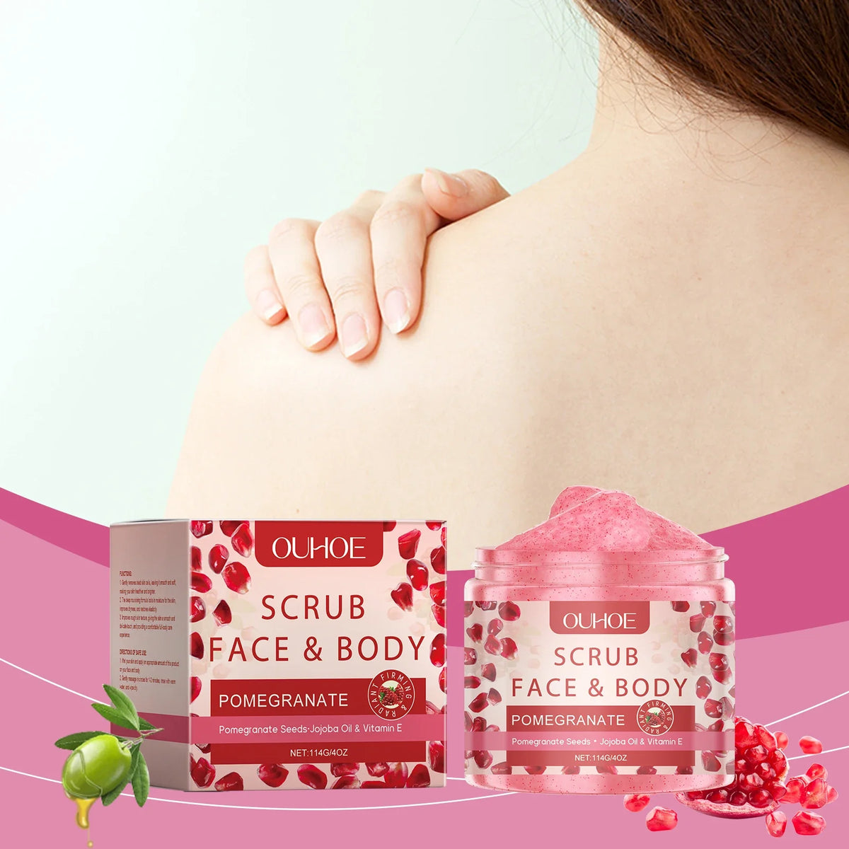 Exfoliating Body Scrub – Deep Cleansing & Skin Refreshing Exfoliating Body Scrub Qme