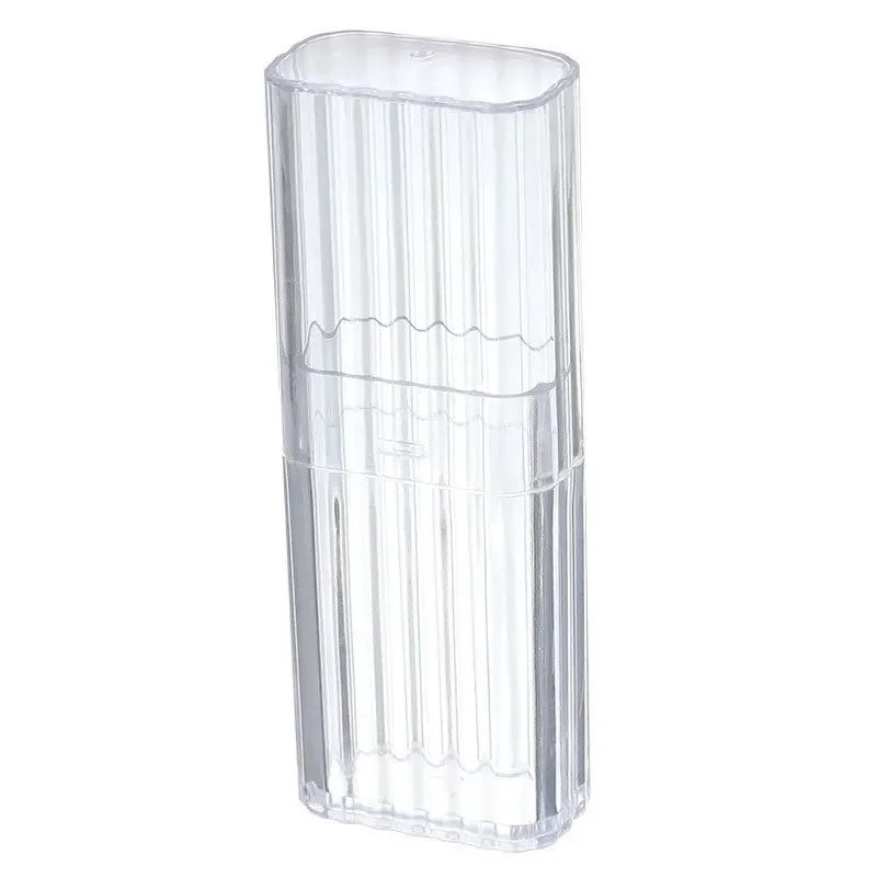 Portable Transparent Travel Toothpick Storage Box Travel Storage Box Qme