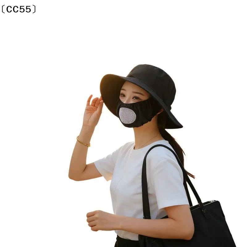 Women's Wide Brim Floral Sun Hat – Anti-UV Neck Cover Wide Brim Sun Hat Qst