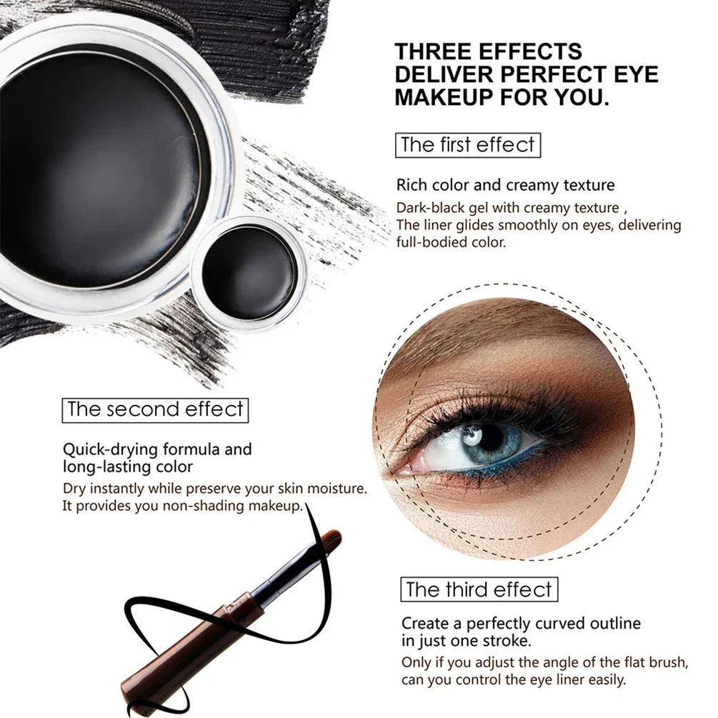 Qme Waterproof Tinted Eyebrow Pomade Gel with Brush Eyebrow Pomade Gel Qme