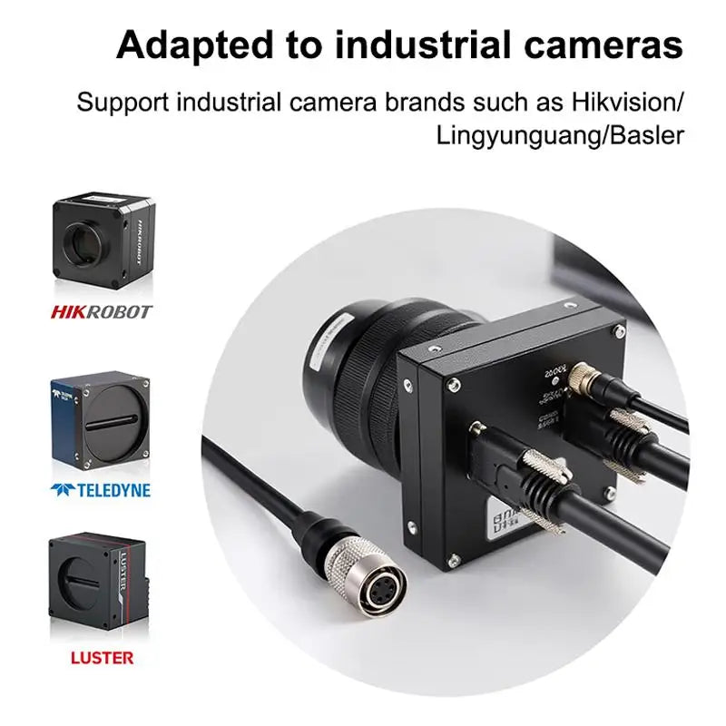 HR10A-7P-6S 6-Pin Industrial Camera I/O Trigger Cable & Adapter Industrial Camera Cable Qme