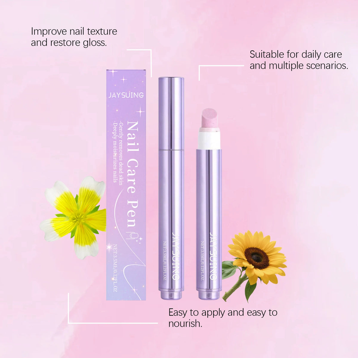 Jaysuing Cuticle Nail Oil Pen – Nourishing Nail Serum 3.5ml Cuticle Oil Pen Qst