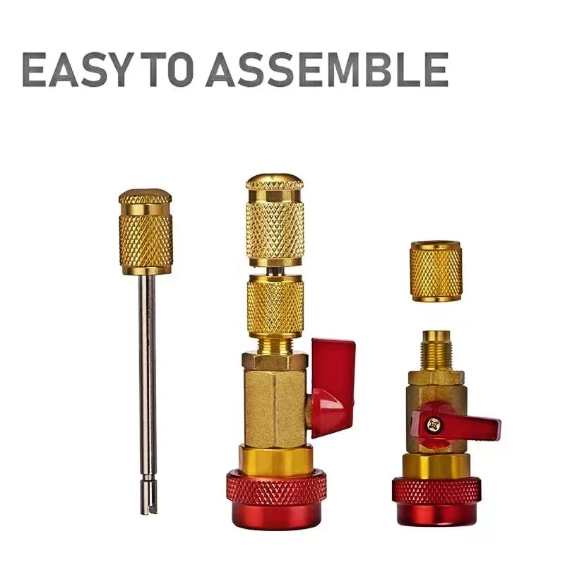 Car AC Valve Core Remover Installer Kit – R134A & R1234YF AC Valve Core Tool Qme