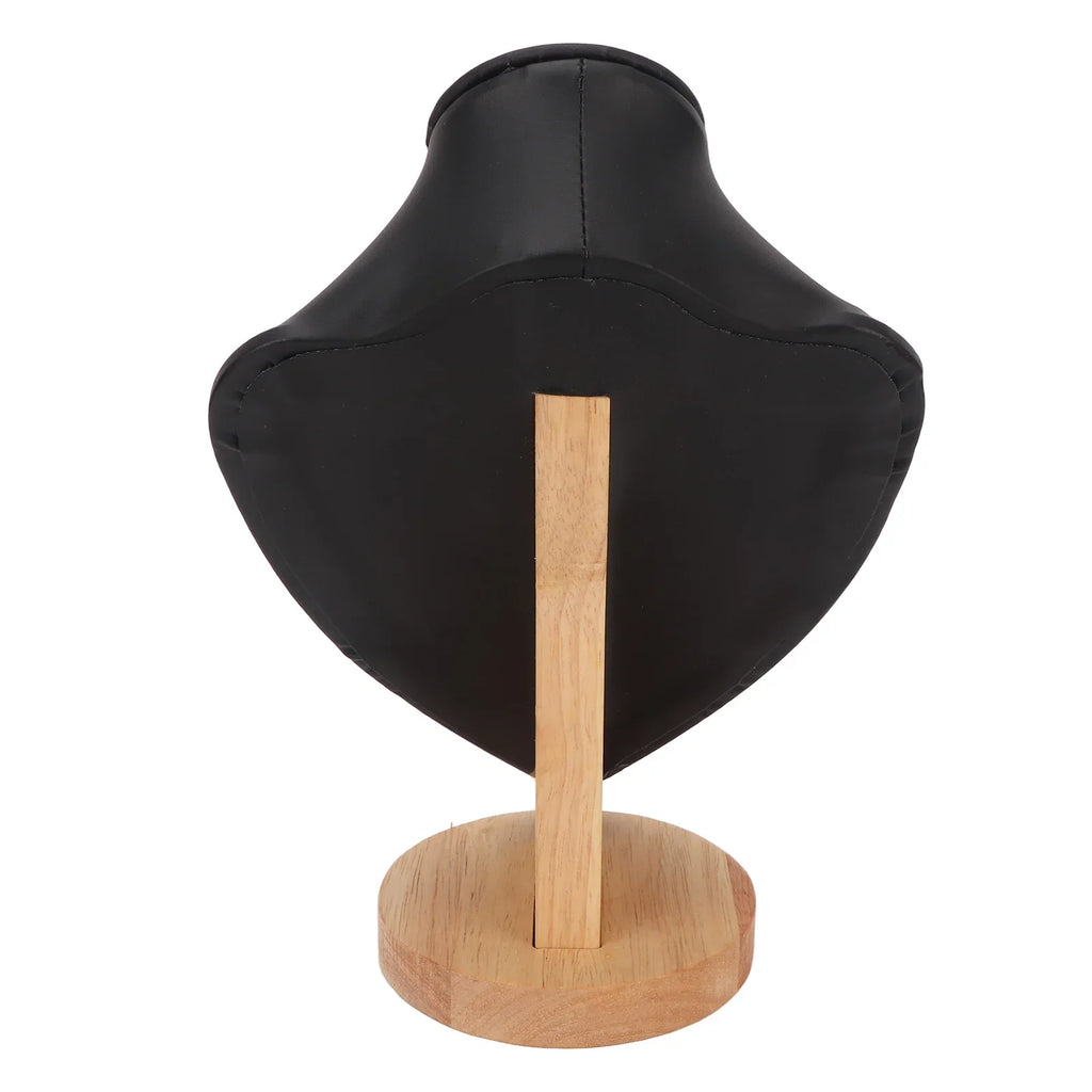Elegant Wood Necklace Bust Stand | Jewelry Display Holder Jewelry Display Stand Qme