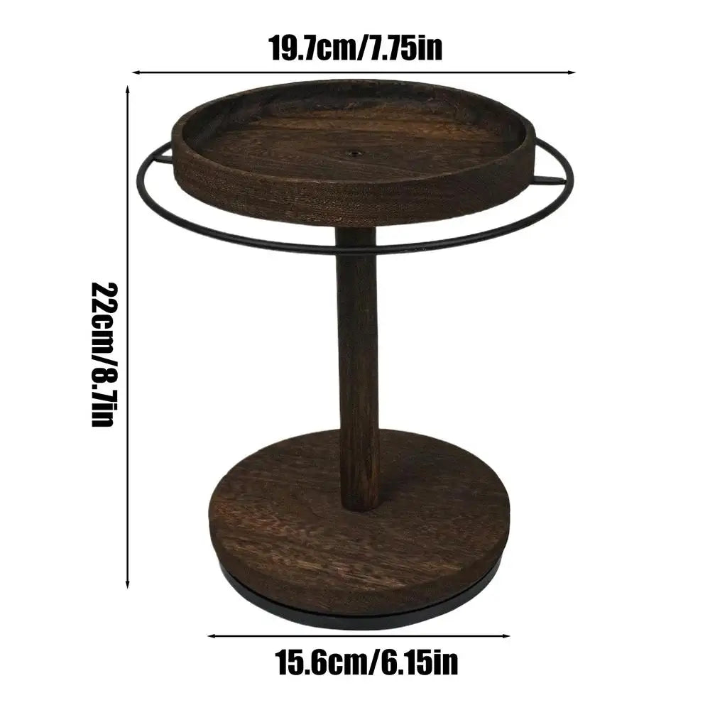 Wooden 360° Rotating Glasses Organizer Tray & Display Stand Eyewear Organizer Stand Qme China Mainland A