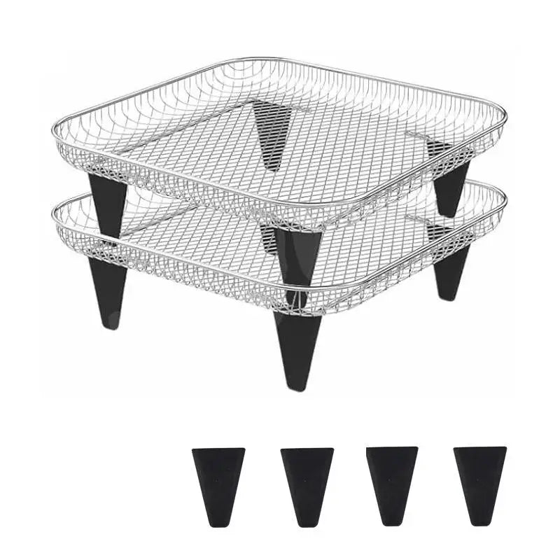 Air Fryer Silicone Feet Steam Protector Dehydrator Rack Tabs Air Fryer Accessories Qme