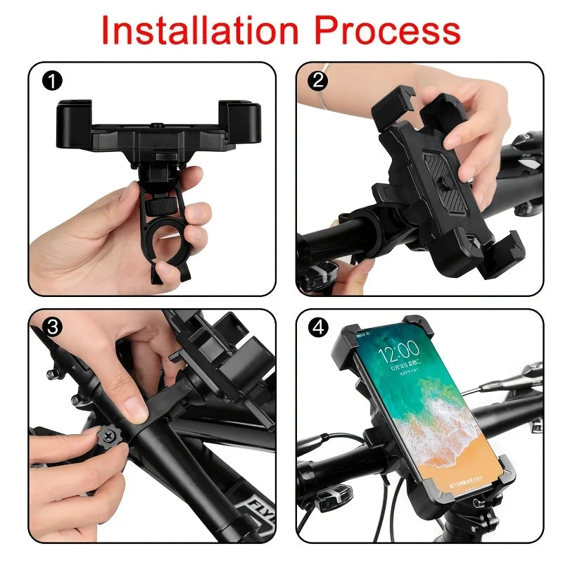 Universal Bike & Motorcycle Phone Mount | Handlebar Holder Handlebar Phone Mount Qme