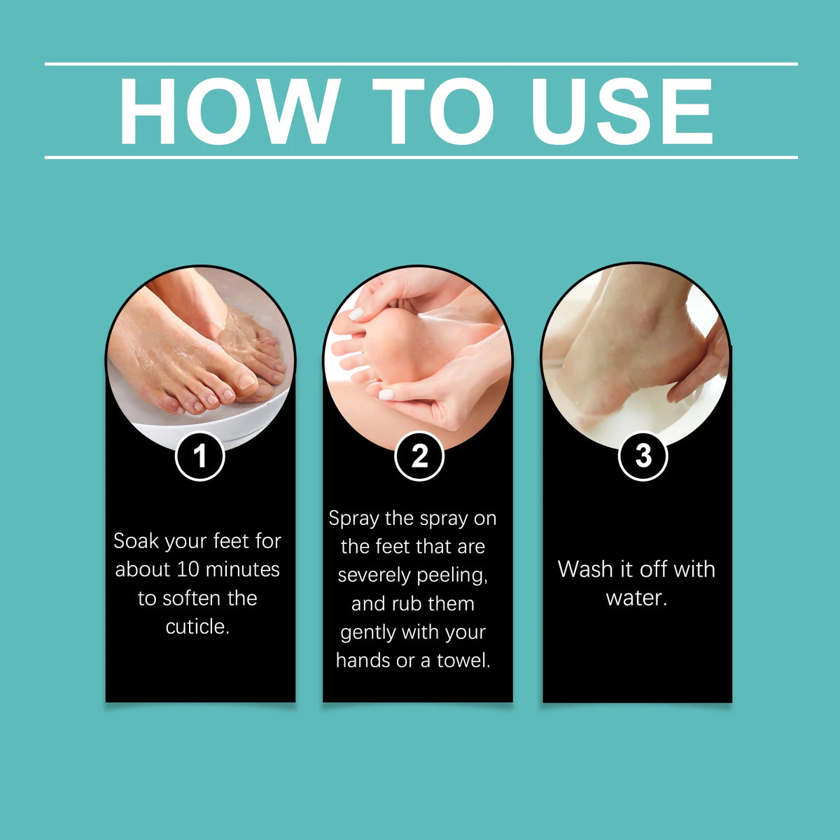 Foot Peeling Spray – Exfoliating Callus & Dead Skin Remover Foot Exfoliating Spray Qst