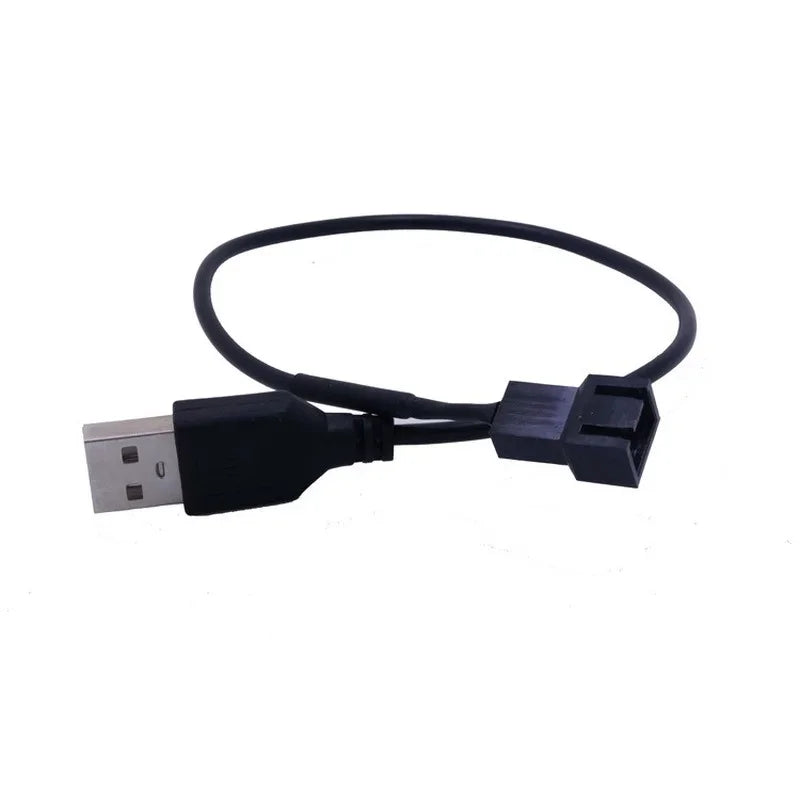 10-Pack USB to 4-Pin Fan Adapter Cable | 5V USB CPU & Chassis Fan Adapter Cable Qme