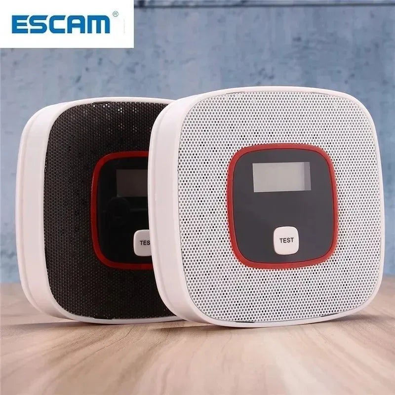 LCD CO Carbon Monoxide Detector & Smoke Alarm with Display CO & Smoke Detector Qme