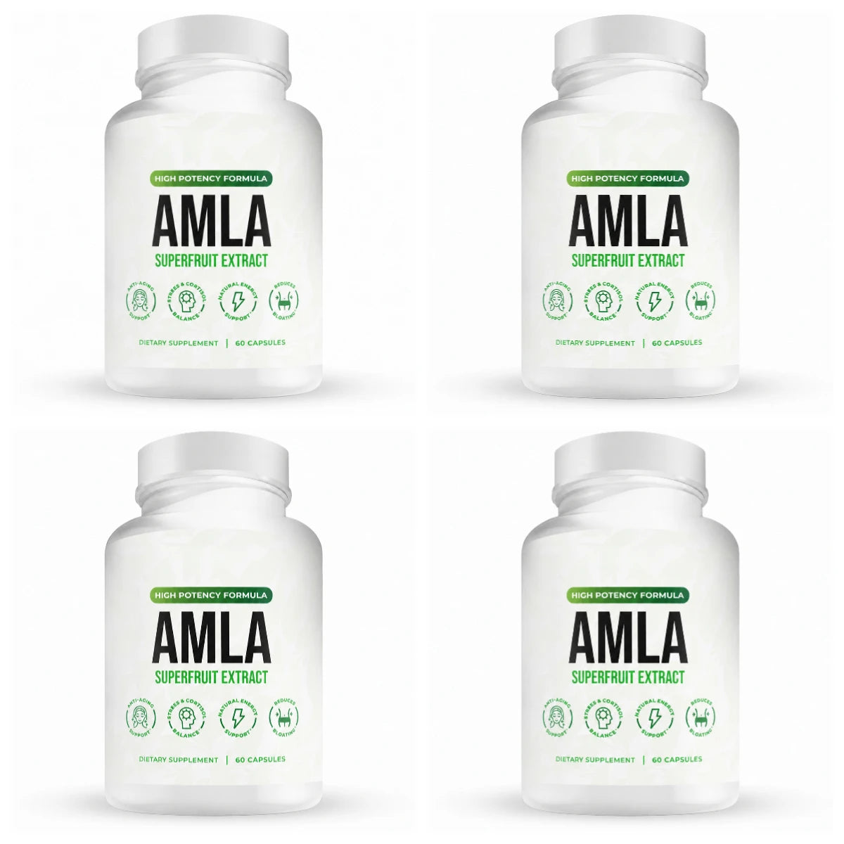 Amla Fruit Extract 1000mg Capsules – Vegan Superfruit Supplement Herbal Supplement Qst 4bottles 240capsules