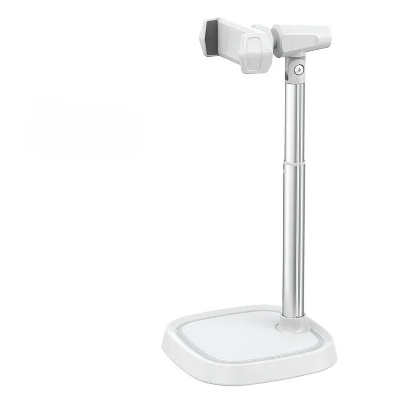 Telescopic Desktop Phone Stand | Aluminum Alloy Mobile Holder Phone Stand Qme white