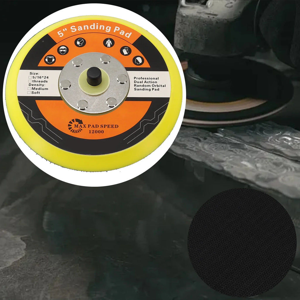 5-Inch DA Sanding Backing Plate – 125mm Polish & Grinding Pad Sander Backing Plate Qme