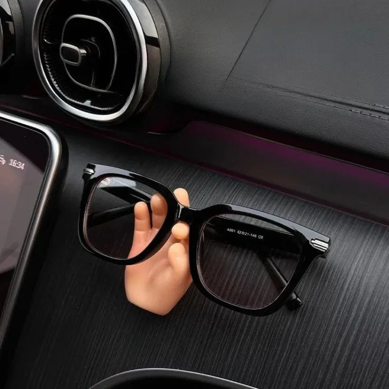 Car Glasses Clip & Cable Organizer – Silicone Visor Holder Car Interior Organizer Qme