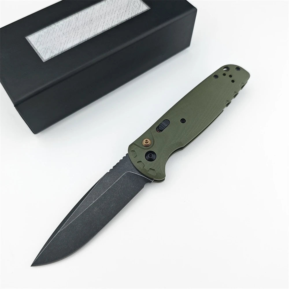Tactical Folding Knife D2 Blade G10 Handle EDC Camping Outdoor Tactical Folding Knife Qst United States Green Handle