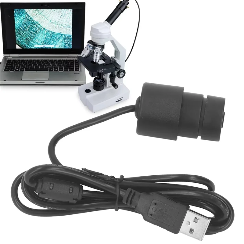 USB Electronic Eyepiece Microscope Camera – 1/3" Sensor Microscope Eyepiece Camera Qme Black