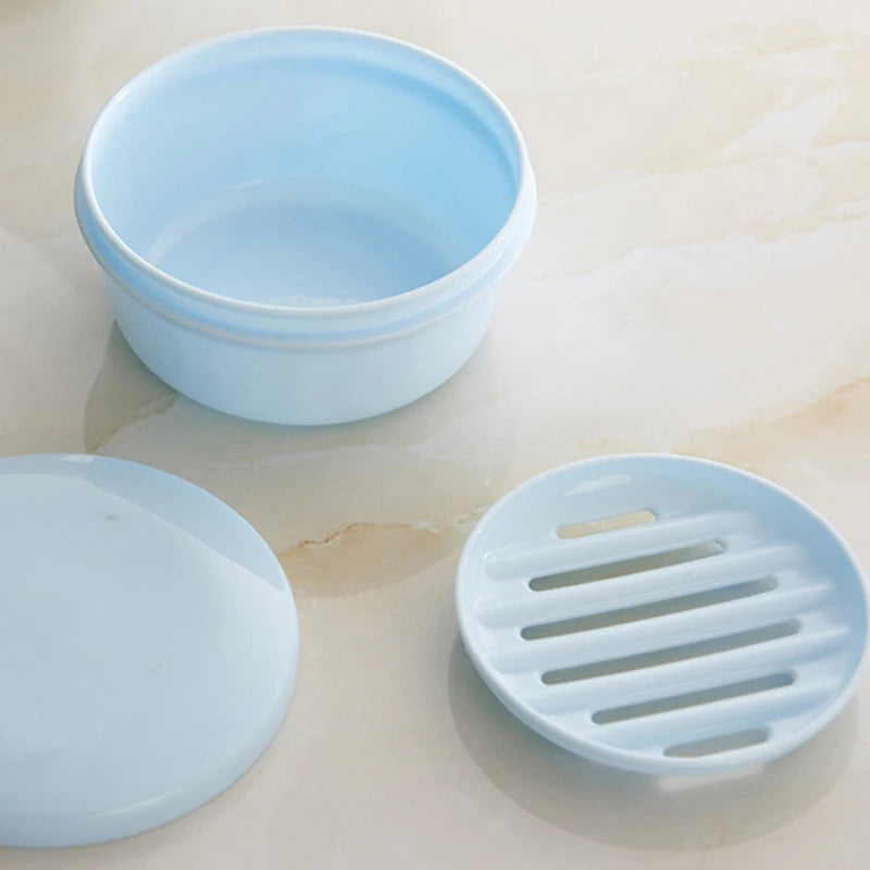 Portable Waterproof Soap Box with Drainage Cover | PP Plastic Soap Box Qst