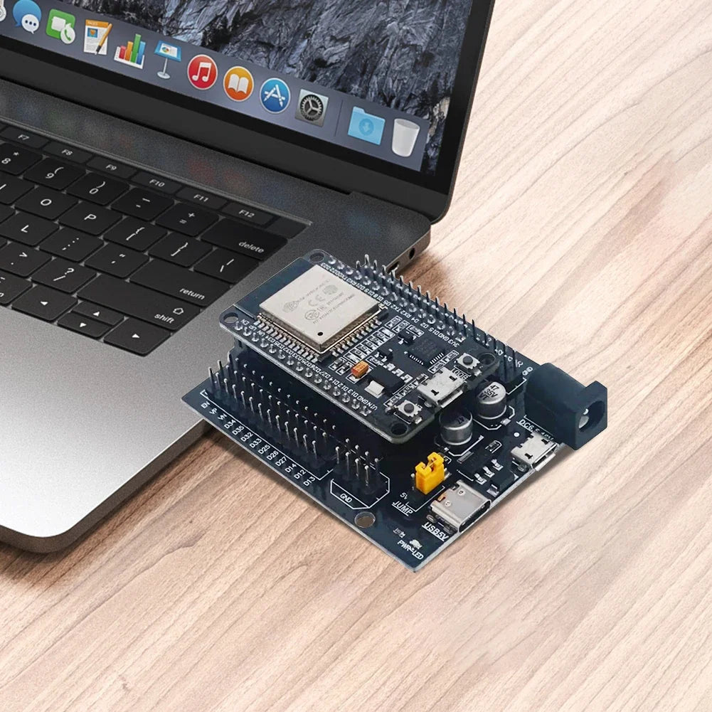ESP32 30-Pin GPIO Expansion Board | Type-C & Micro USB GPIO Expansion Board Qme