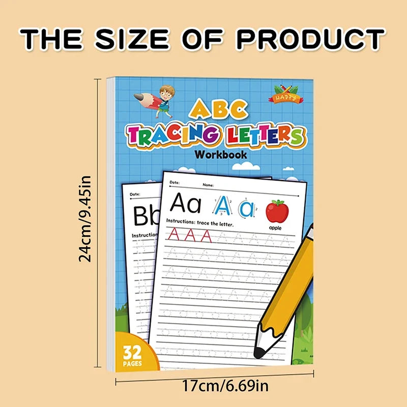 Kids Alphabet Coloring & Handwriting Practice Book – 26 Letters Kids Activity Workbook Qme