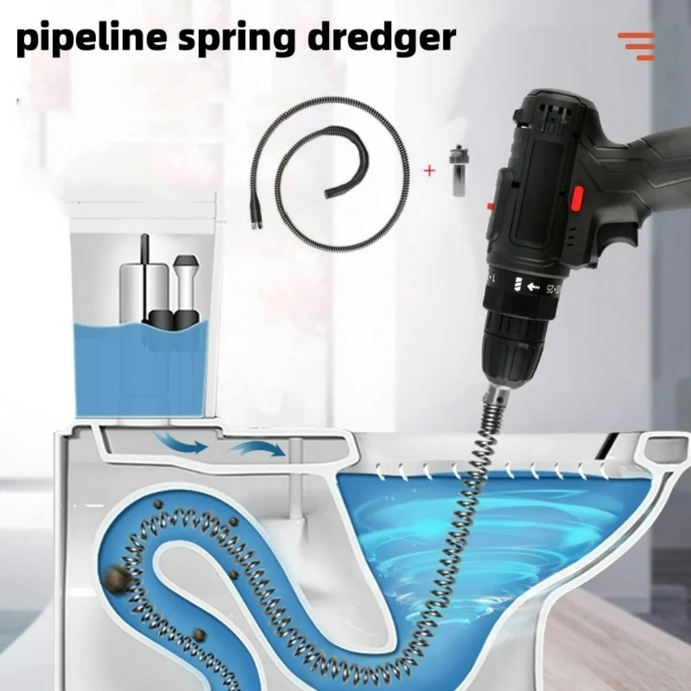 Spring Pipe Drain Dredging Tool – Toilet & Sink Unclogger Drain Dredging Tool Qme