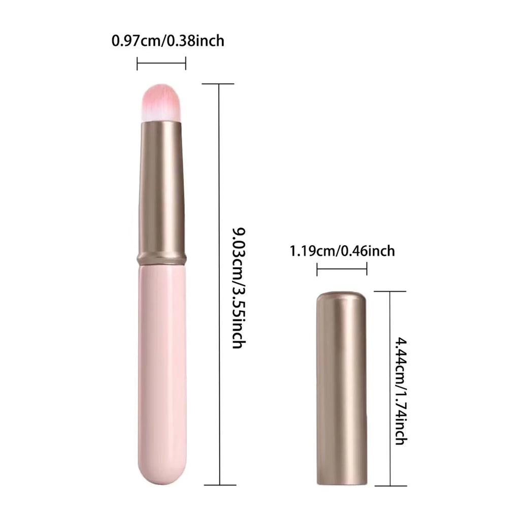 Mini Silicone Lip Brush & Concealer Applicator with Cover Makeup Applicator Brush Qme