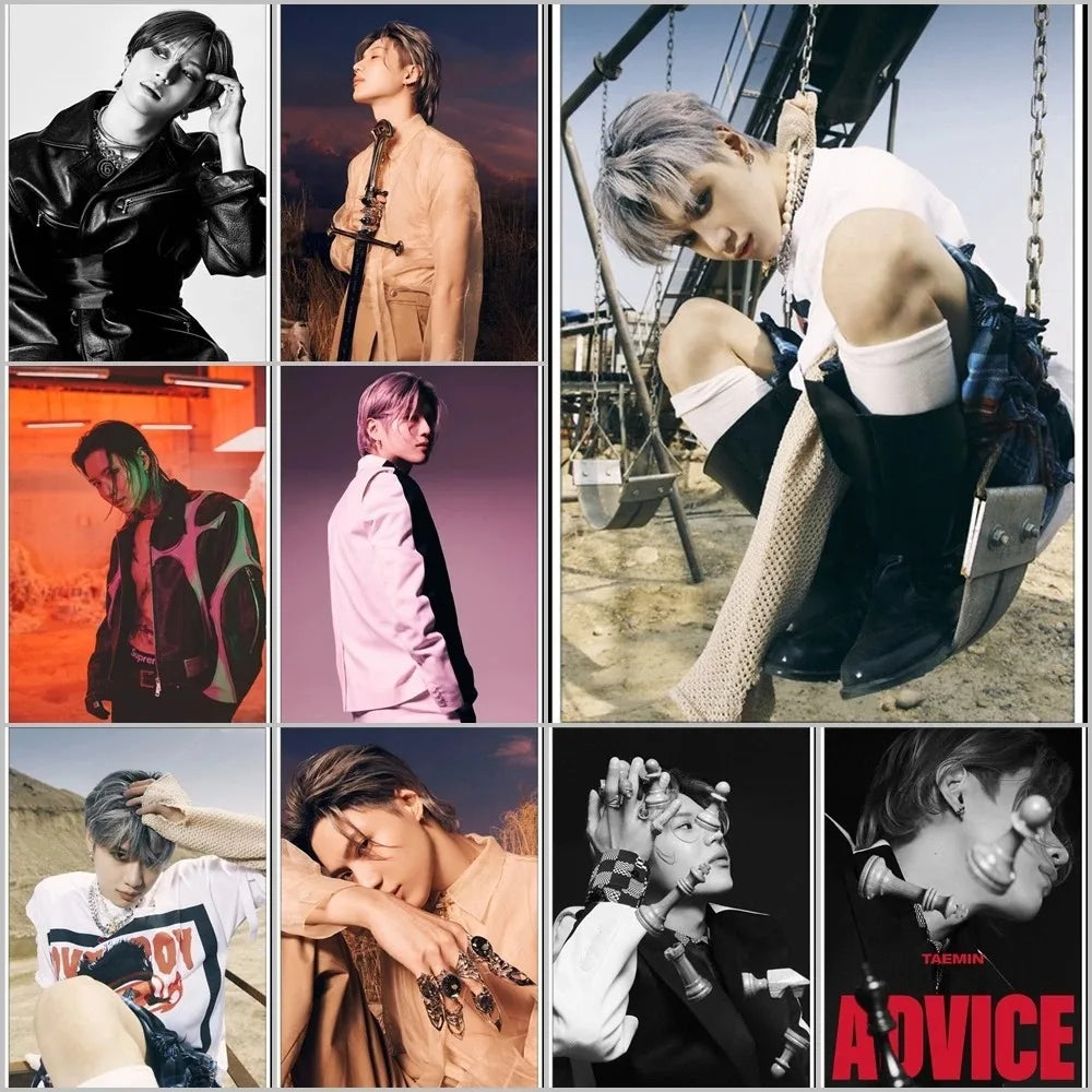 Taemin Album Canvas Wall Art – Mosaic Poster Print Canvas Wall Art Qst