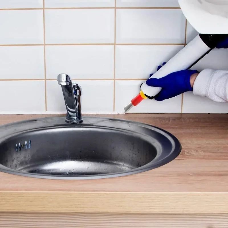 Stainless Steel Caulk Gun Nozzle Applicator Set – Bath & Kitchen Caulk Nozzle Applicator Qme