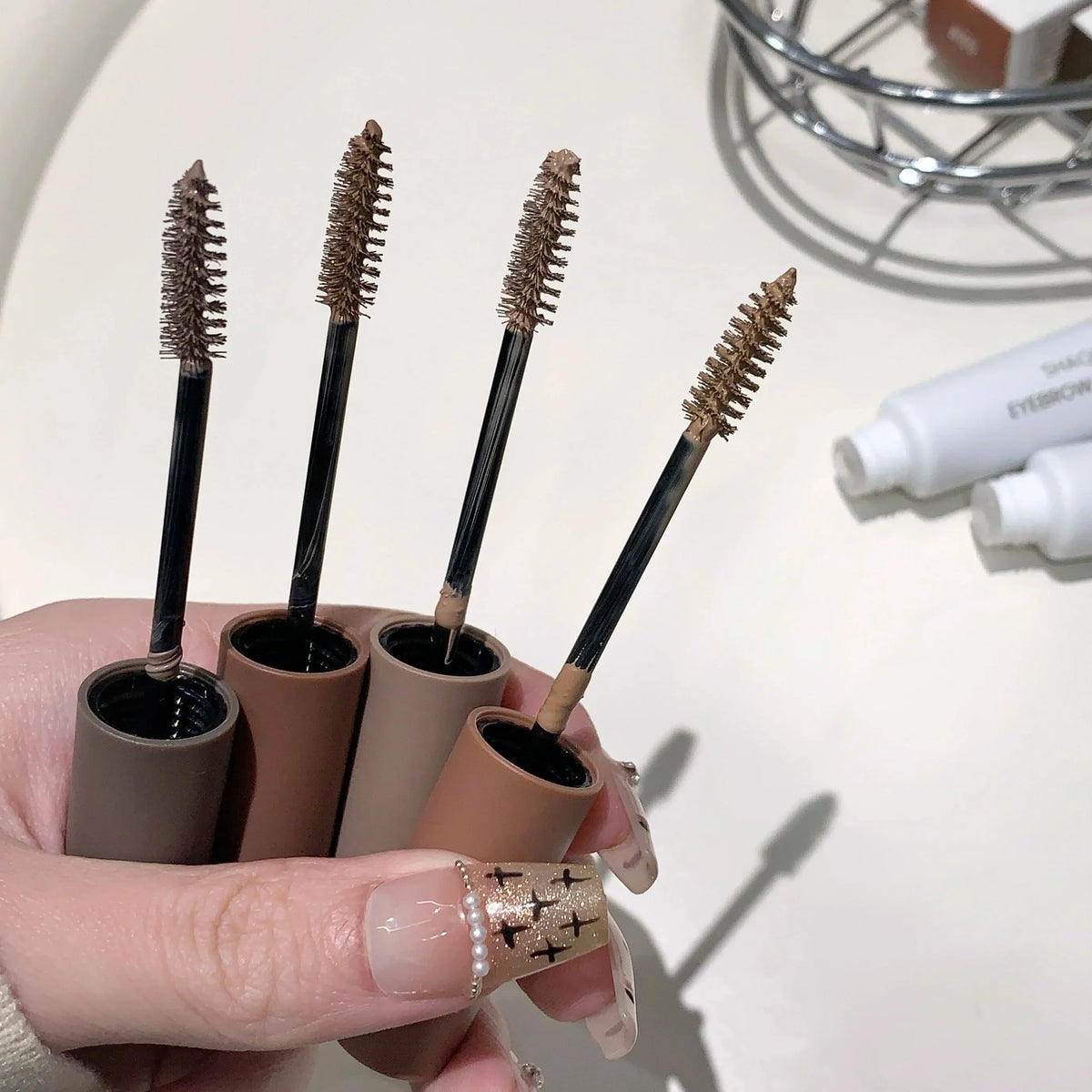 SHAQINUO Natural Mist Eyebrow Dye Gel Tint Mascara Long Lasting Eyebrow Tint Mascara Qme