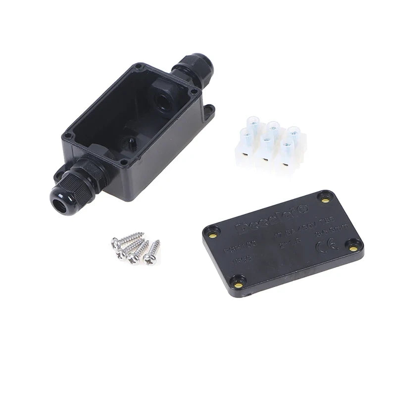 IP66 Waterproof 2-Way Outdoor Cable Junction Box Terminal Cable Junction Box Qme 1set