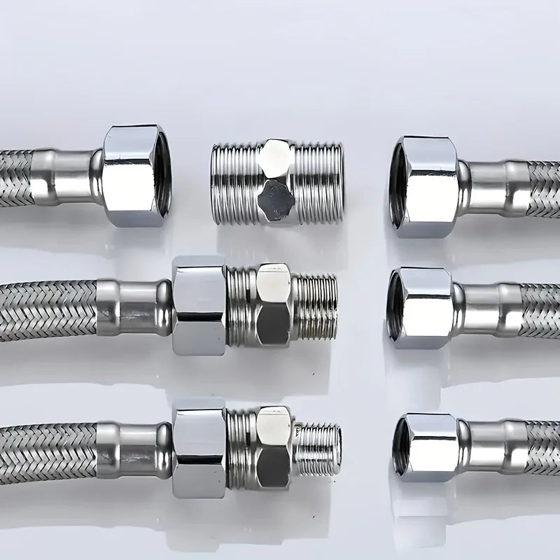 Multi-Function Shower Hose Connector Extender Adapter 3-Pack Shower Hose Connector Qme