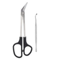 Long Handle Toenail Clippers – Ergonomic Stainless Steel Scissors Toenail Clippers Qme as pic