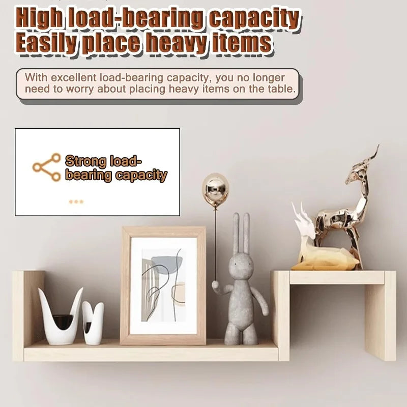 Wood Wall Mounted Shelf – Living Room, Bathroom & Kitchen Wall Mounted Shelf Qme