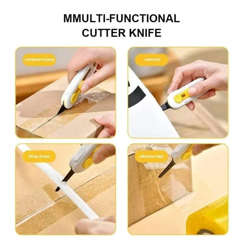 Magnetic Mini Box Cutter – Portable Mail & Paper Opener Mini Box Cutter Qme