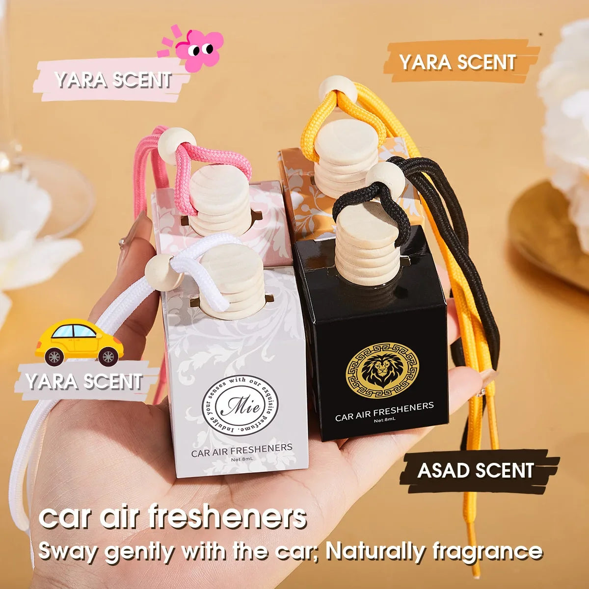 Long-Lasting Car Fragrance Perfume | Fresh Interior Scent Car Air Freshener Qme