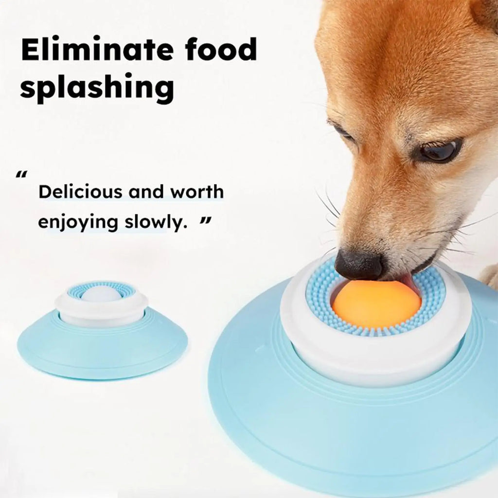 Pet Lick Mat Slow Feeder for Dogs & Cats | Interactive Plate Pet Slow Feeder Mat Qme