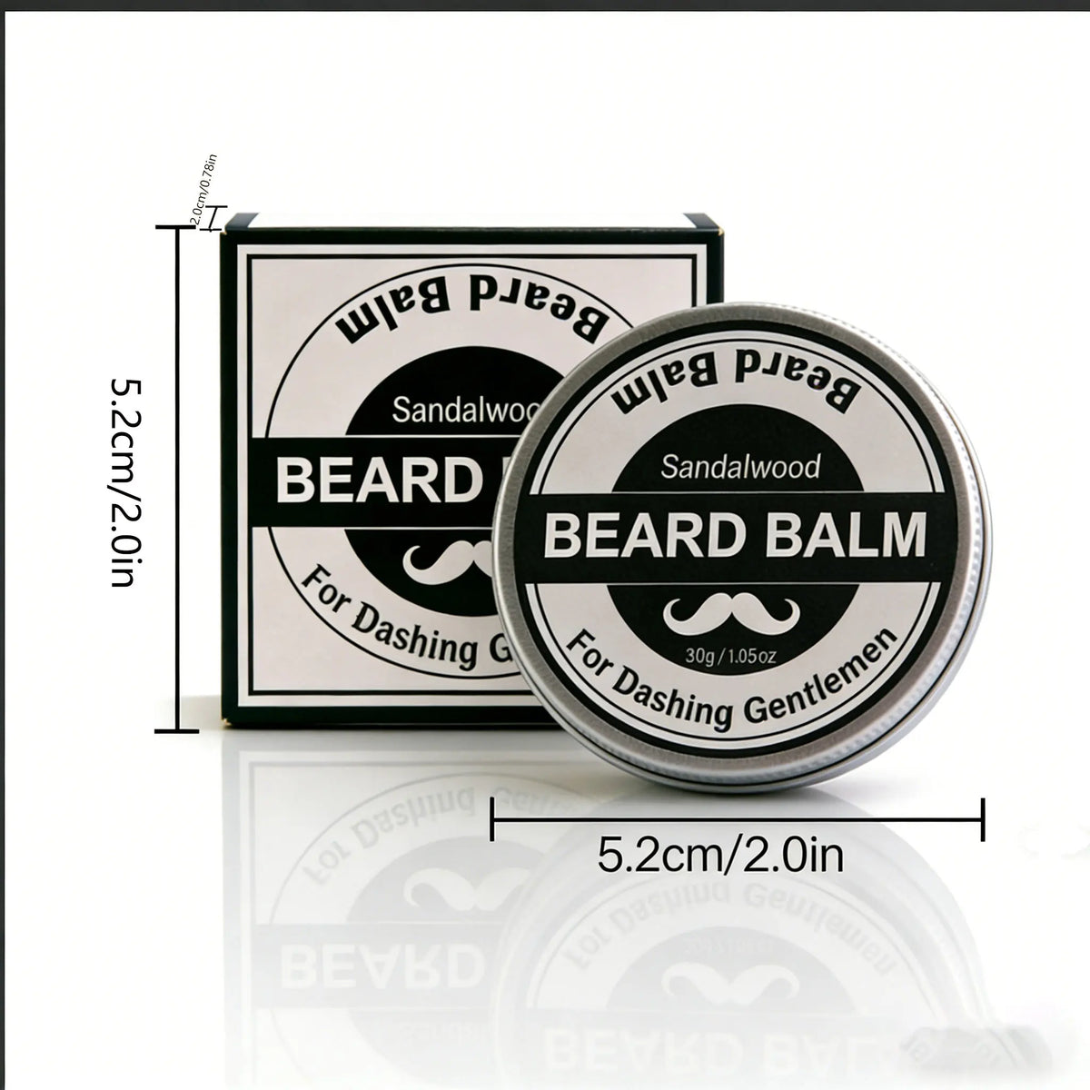 YURHERSU Beard Wax 30g – Strong Hold, Matte Finish for Men Beard Styling Wax Qst