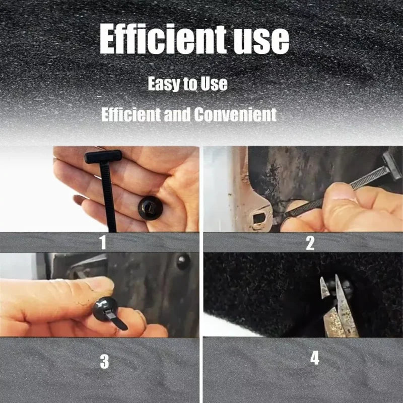 Universal Nylon Auto Fastener Cable Tie Buckle Replacement Clip Auto Fastener Clip Qme